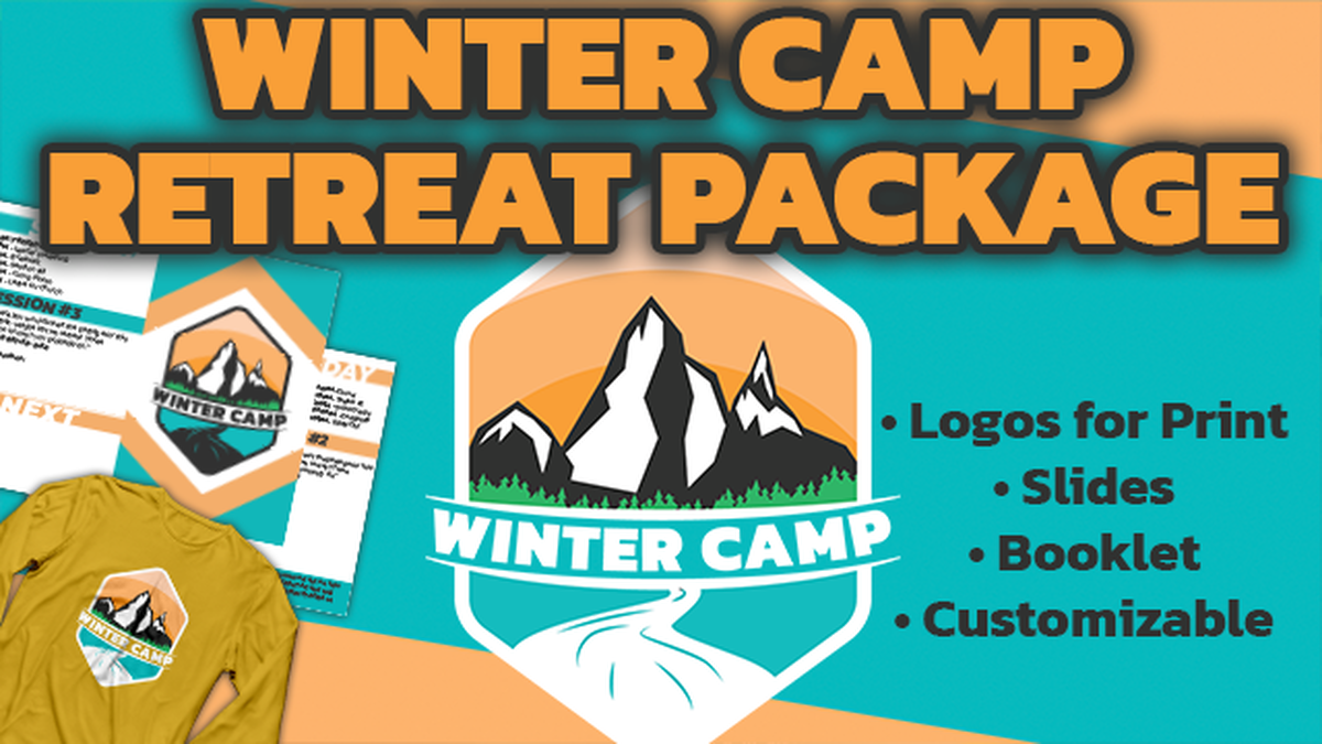Winter Camp Retreat Visual and Branding Package image number 0